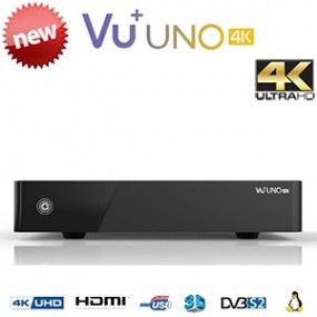 VU+ UNO 4K UHD - TWIN Tuner DVB-S2 FBC-PVR-Dual Core 1.7  - 1 CI + Cordon HDMI offert