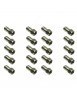 Lot de 20 connecteurs type F en laiton RG6 – male 75Ω Unispectra SC-Fm-6-C.360HEX