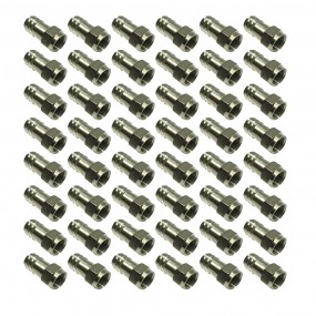 Lot de 50 connecteurs type F en laiton RG6