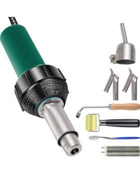 Pistolet à Air Chaud Pistolet de Soudage PVC Plastique électronique 1600W 8PCS 4 Buses