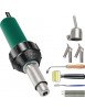 Pistolet à Air Chaud Pistolet de Soudage PVC Plastique électronique 1600W 8PCS 4 Buses