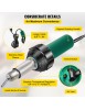 Pistolet à Air Chaud Pistolet de Soudage PVC Plastique électronique 1600W 8PCS 4 Buses