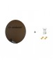 Antenne Parabole Fibre SMC 85 cm Marron WORLDSAT + LNB Single