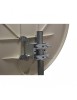 Antenne Parabole Fibre SMC 85 cm Beige WORLDSAT + LNB Single 0,1 dB Full HD 1080p 4K Ultra HD + 2 Fiches F Or - Visserie en Inox