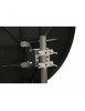 Antenne Parabole Fibre SMC 85 cm Anthracite WORLDSAT  LNB Twin 0,1 dB Full HD 1080p 4K Ultra HD  4 Fiches F Or Visserie en Inox