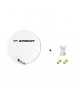 Antenne Parabole Fibre SMC 60 cm Beige WORLDSAT + LNB Single