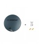 Antenne Parabole Fibre SMC 60 cm Anthracite WORLDSAT  LNB Single 0,1 dB Full HD 1080p 4K Ultra HD  2 Fiches F Or  Visserie