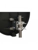 Antenne Parabole Fibre SMC 60 cm Anthracite WORLDSAT  LNB Single 0,1 dB Full HD 1080p 4K Ultra HD  2 Fiches F Or  Visserie