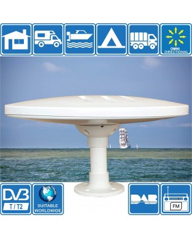 Antenne Omnidirectionnelle TNT DVB-T2 FM DAB Helio Magnet