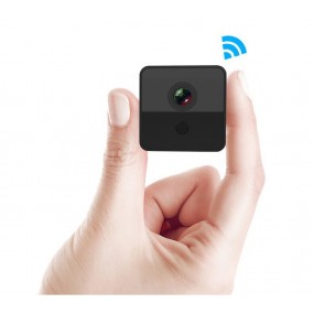 Mini caméra surveillance WiFi/DV HD 1080P, vision nocturne 120°, infrarouge, détection de mouvement, carte Micro SD 64Go