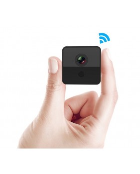Mini caméra surveillance WiFi/DV HD 1080P, vision nocturne 120°, infrarouge, détection de mouvement, carte Micro SD 64Go