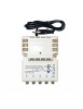 Amplificateur intérieur UHF 1 entrée 4 sorties Gain 25dB Blanc