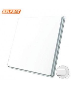 Antenne plate Selfsat H50D2 - Double polarisation avec LNB Twin