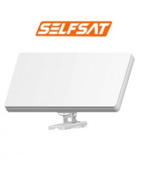 Antenne plate Selfsat H30DQ - Double polarisation avec LNB Quattro