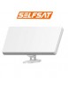 Antenne plate Selfsat H30DQ - Double polarisation avec LNB Quattro