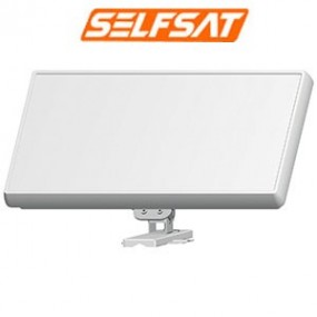 Parabole Plate SELFSAT H21DQ avec LNB Quattro