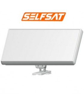 Parabole Plate SELFSAT H21DQ avec LNB Quattro