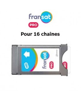 Pack FRANSAT PRO pour 16 chaînes - Module + Carte d’accès incluse via Atlantic Bird 3 (5° Ouest)