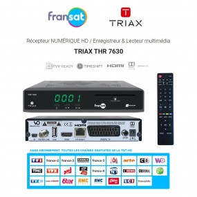 Terminal Décodeur Récepteur Numérique HD FRANSAT TRIAX THR 7630