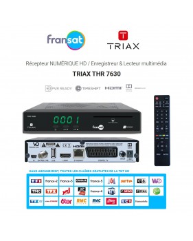 Terminal Décodeur Récepteur Numérique HD FRANSAT TRIAX THR 7630