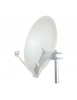 Antenne Parabole Satellite Acier 65cm Blanc HD4K
