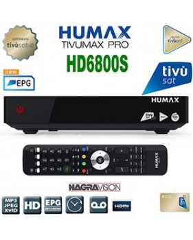 Pack Italien TivùSat à vie + Récepteur Humax Tivùmax Pro HD 6800S