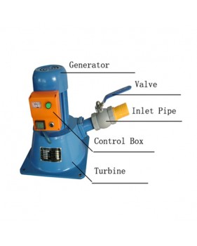 Micro générateur hydroélectrique 500W surveillance haute