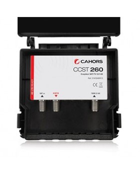 Coupleur 2 entrées TV/SAT Haute isolation - Protection 4G LTE - Cahors CCST 260