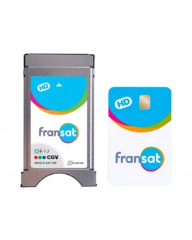 Module Fransat TV satellite CGV CI+ 1.3 HD + carte Fransat PC7 HD valable 4 ans