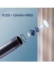 Endoscope Mini Caméra 3 En 1, 7mm Micro USB Type-C 6 LED