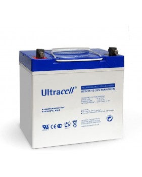 Batterie Gel - Ultracell UCG55-12 - 12v 55ah