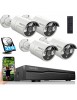 Kit système de caméra de sécurité HD sans fil NVR 8CH + 4 4CH caméra IP Ext 960P vision nocturne 80° + 1 HDD 2To