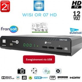 WISI OR 07 Terminal numérique HD - 12Volts - PVR via USB - HDMI - Ethernet - Déport IR en option + Cordon HDMI offert