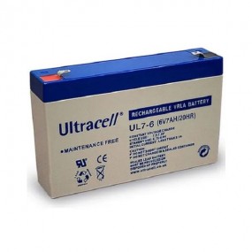Batterie plomb étanche - Ultracell UL7-6 - 6v 7ah