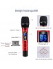 Paire microphone Karaoké Sans Fil UHF Double Canal Portatif