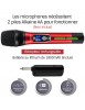 Paire microphone Karaoké Sans Fil UHF Double Canal Portatif