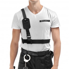 Ceinture pour caméra de sécurité au niveau du torse, harnais pectoral pour caméra corporelle, 1.1m de circonférence au bassin