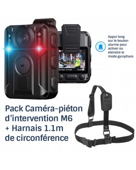 Pack Caméra-Piéton D'intervention GPS Professionnel HD 2160P 128Go