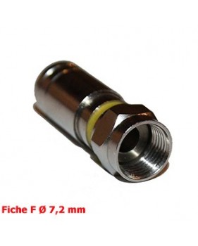 Fiche F à compression Ø 7,2 mm CX1 pour câble 19/17 V - RG6