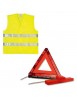 Kit Sécurité Routière obligatoire pour voiture : Triangle Signalisation R27 EN11 + Gilet Réfléchissant XL CE EN 471 ML2879
