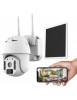 Camera 4G extérieur motorisée FULL HD solaire  vision 92° IR  nano SIM 300Mo  support angle droit - Micro & Haut Parleur Intégré