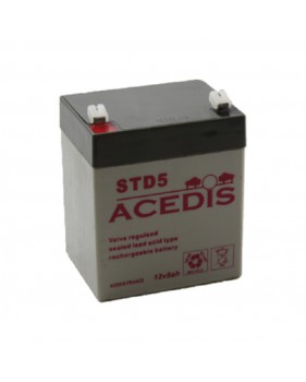 Batterie Plomb Etanche ACEDIS STD5 12V 5Ah C20 AGM VRLA Gamme VO ABS 1.5KG