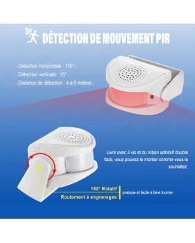 Détecteur De Mouvement PIR Sans Fil Avec Détecteur De Mouvement