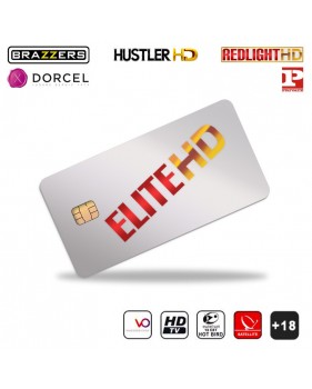 Carte Elite HD 5 chaînes 6 mois TV Adulte XXX Abonnement International Hot Bird Dorcel Brazzer Redlight Private Hustler