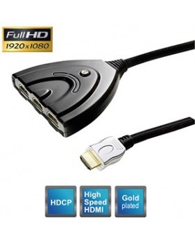 Commutateur HDMI 1.3 automatique 3 entrées/1 sortie - Full HD 1080p - compatible HDCP