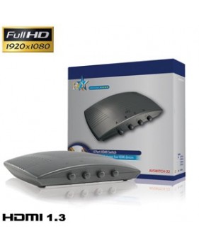 Commutateur HDMI 4 entrée - FULL HD 1080p - Compatible HDCP 1.2