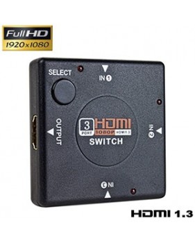 Commutateur HDMI 3 entrées - FULL HD 1080p - Compatible HDCP