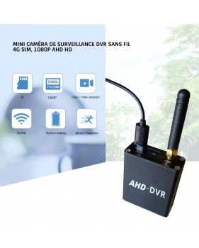 Mini caméra de surveillance DVR sans fil 4G Sim 1080p AHD HD