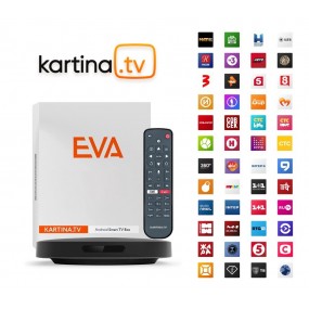 Pack Abonnement Par Internet Russe Kartina TV Premium 12 mois + Récepteur Dune HD Kartina Eva 4K - 140 chaînes Russes HD
