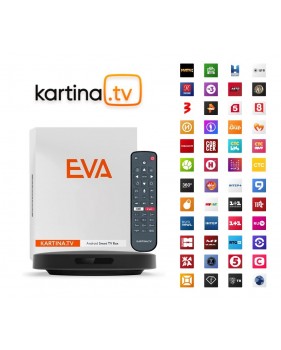 Pack Abonnement Par Internet Russe Kartina TV Premium 12 mois + Récepteur Dune HD Kartina Eva 4K - 140 chaînes Russes HD